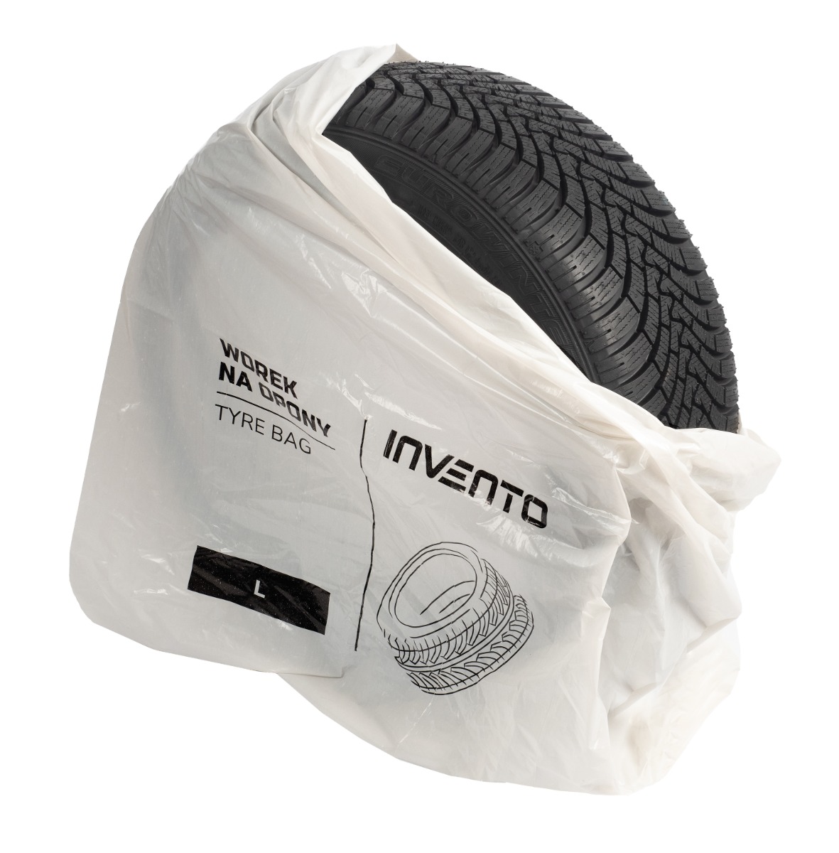 PROFI tyre bags, size: L, large, 100 pieces per package, 1000×1000 mm, strong