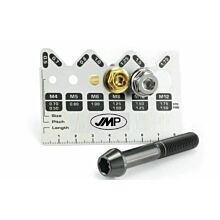 Gauge for measuring thread diameter and pitch