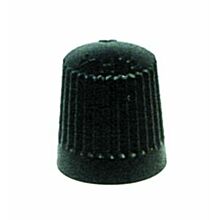 Plastic cap - black with rubber sealing collar