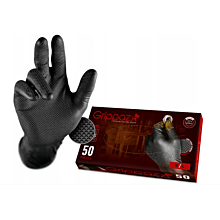 Grippaz PREMIUM nitrile workshop gloves, black, L, 50 pcs/package