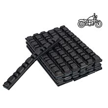 Motorcycle adhesive wheel weight HT 45g (6x2.5g + 6x5g) black