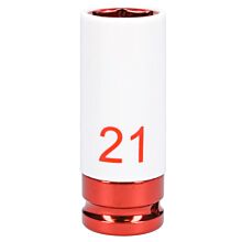 INVENTO 1/2" 21 mm impact socket for aluminium wheels