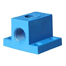 Air manifold, plastic rail 3 x 1/2"