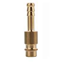 Pneumatic Plug (Nipple) RECTUS RQS Type 26 with Hose Sleeve 6 mm – EURO Profile, Brass, up to 35 bar