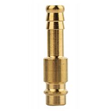Pneumatic Plug (Nipple) RECTUS RQS Type 26 with Hose Sleeve 9 mm – EURO Profile, Brass, up to 35 bar