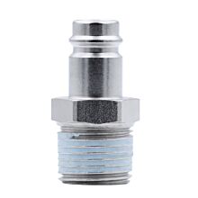 Pneumatic quick coupling plug DN10 type 227SF, R 1/2" male thread, PN 35 bar