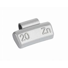 ZINC 20g  knock-on wheel weights, alloy wheels, grey, coated 100pcs 