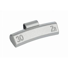 ZINC 30g knock-on wheel weights, alloy wheels, grey, coated 100pcs