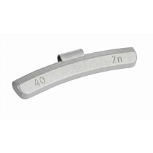 ZINC 40g knock-on wheel weights, alloy wheels, grey, coated 50pcs