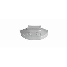 ZINC 15g, coated wheel weights, knocked onto steel rim, 100 pcs