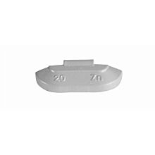 ZINC 20g, coated wheel weights, knocked onto steel rim, 100 pcs
