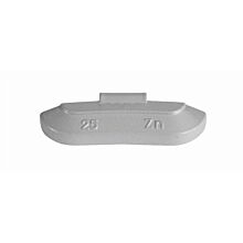 ZINC 25g, coated wheel weights, knocked onto steel rim, 100 pcs