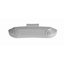 ZINC 30g, coated wheel weights, knocked onto steel rim, 100 pcs