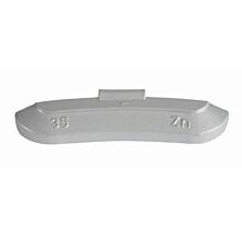 ZINC 35g, coated wheel weights, knocked onto steel rim, 50 pcs