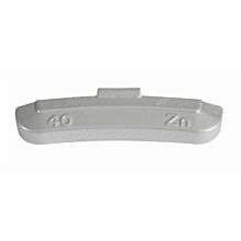 ZINC 40g, coated wheel weights, knocked onto steel rim, 50 pcs