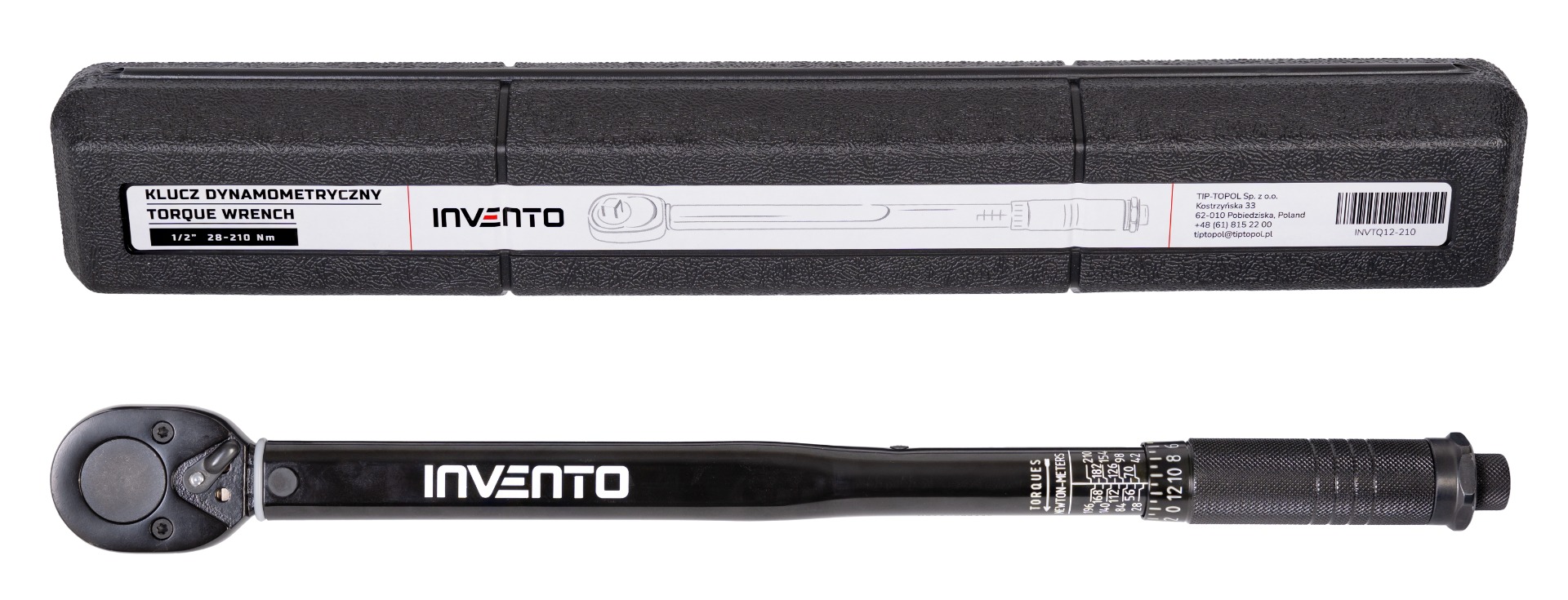 Torque Wrench INVENTO 1/2″ 28-210 Nm
