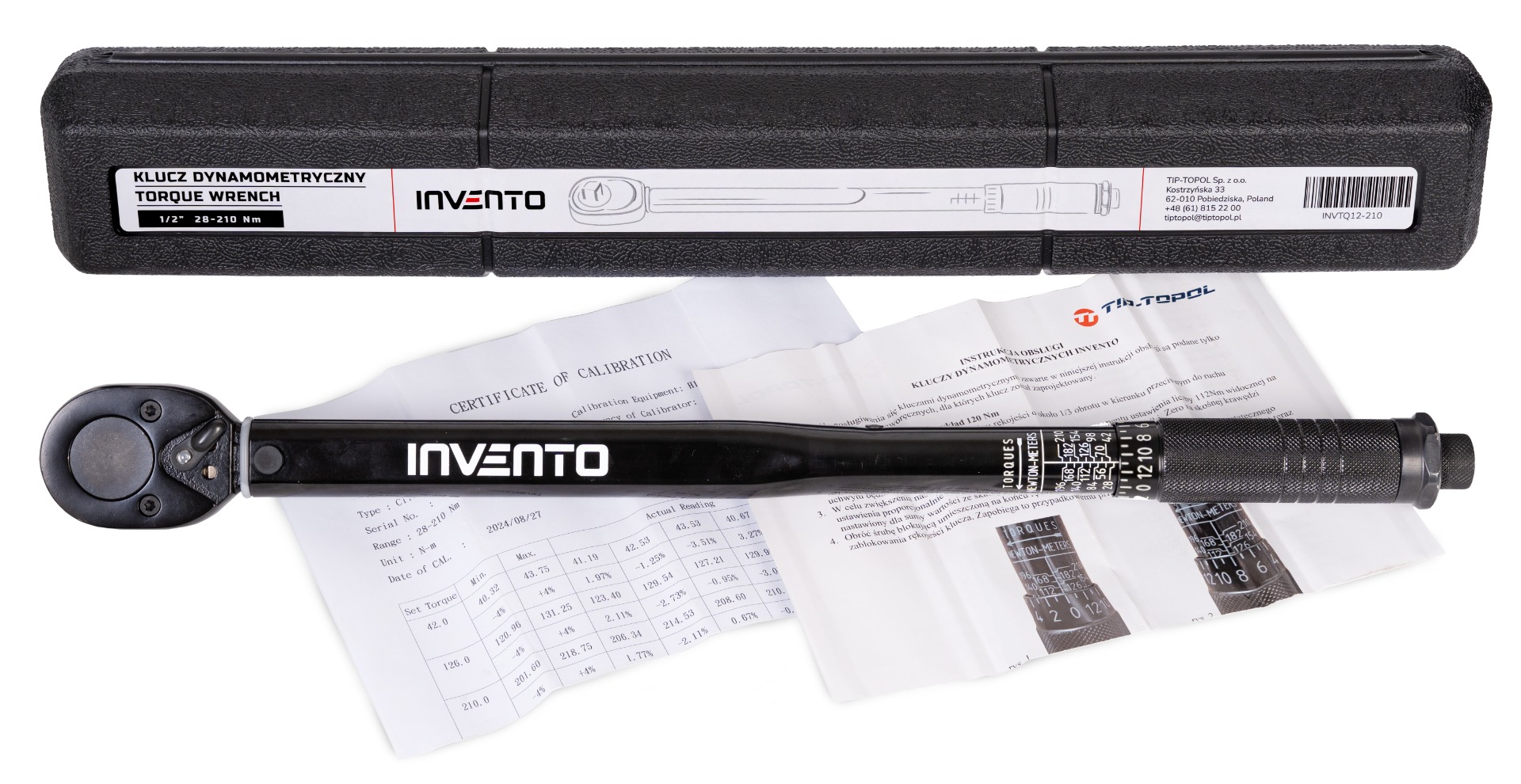 Torque Wrench INVENTO 1/2″ 28-210 Nm