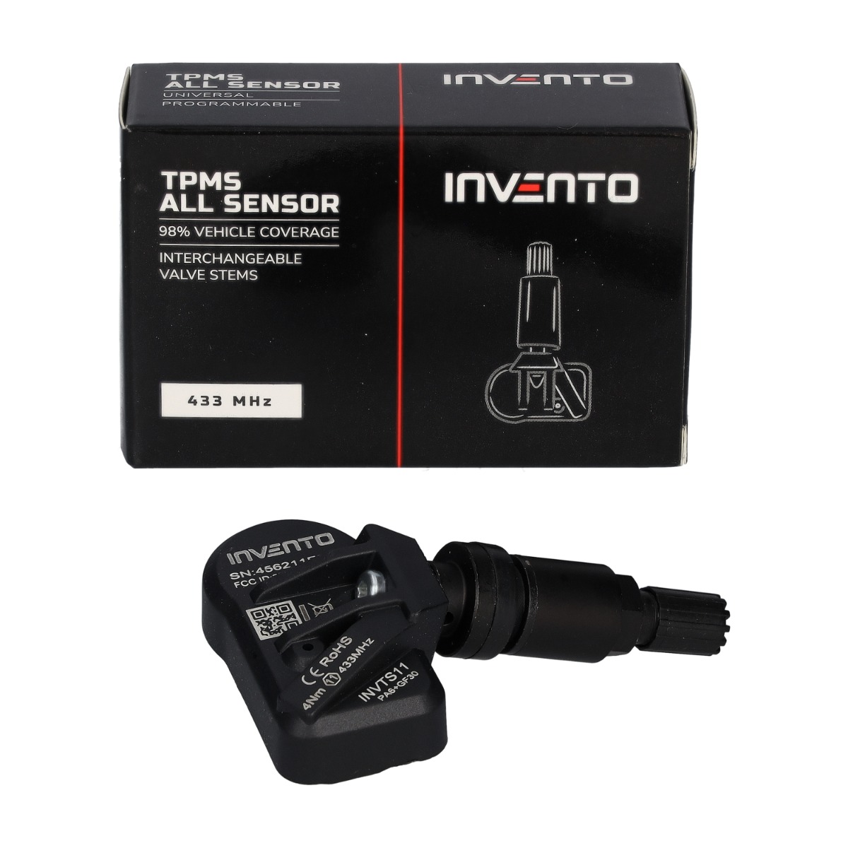 INVENTO 433/315 Europa USA MHz ALL-Sensor alu black