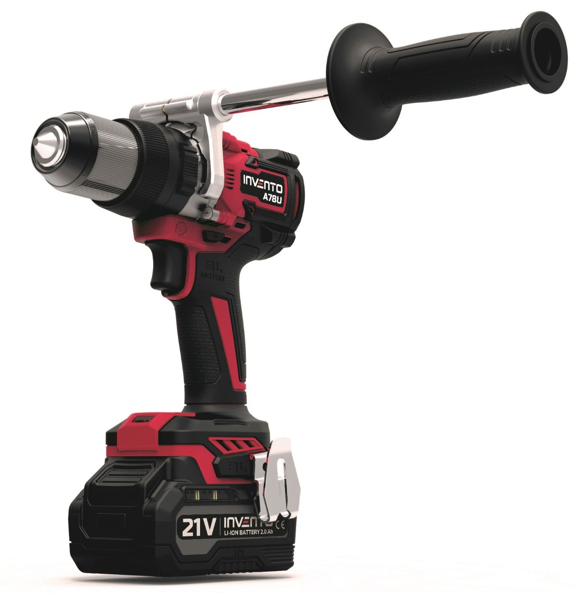 Cordless Hammer Impact Drill 150Nm INVENTO A78U 1/2″ – SET with 2 x 4 ah batteries